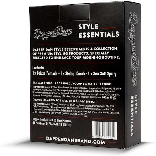 Dapper Dan Deluxe Gift Haarpflege-Set & Styling mit Serum & Spray 3 Stück