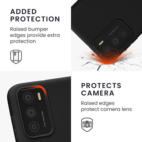 KWmobile Back Cover Silicon 1.3mm Negru (Motorola Moto G42)