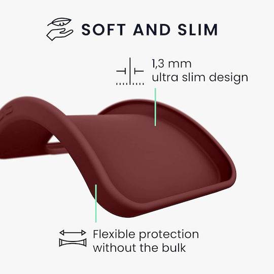KWmobile Back Cover Silicon 1.3mm Bordeaux Violet (Motorola Moto G42)