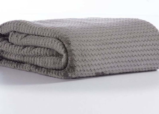 Nef-Nef Homeware Cameron Cuvertură Pentru Canapea De Fotoliu Polar Fleece 130x180 Cm Gri