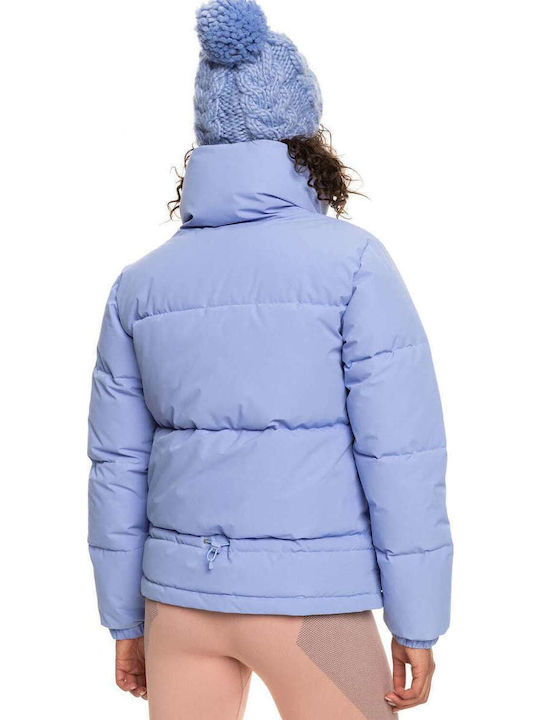 Winter Rebel Women's Long Puffer Jacket Waterproof for Winter with Hood Lilacc