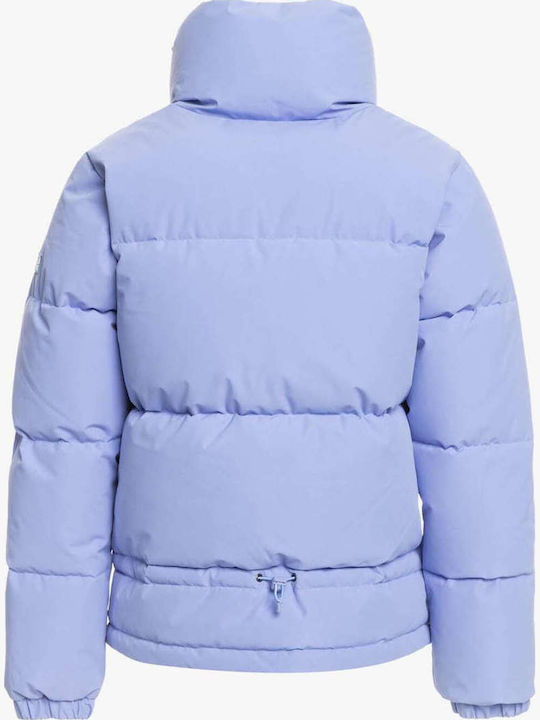 Winter Rebel Women's Long Puffer Jacket Waterproof for Winter with Hood Lilacc