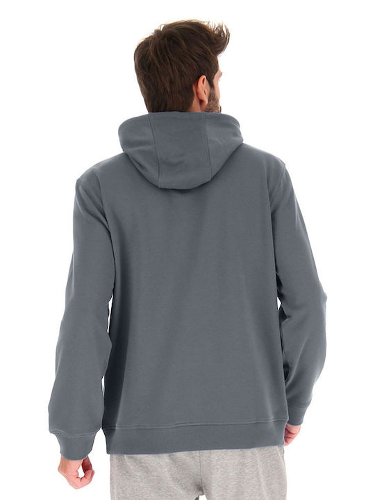 Lotto Smart IV Men's Sweatshirt with Hood and Pockets Gray