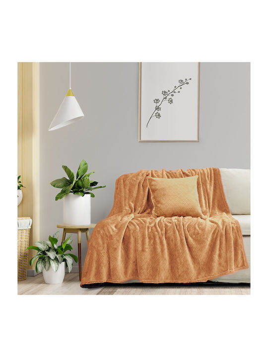 Kocoon Cosy Three-Seater Sofa Throw Jacquard 180x300cm Beige