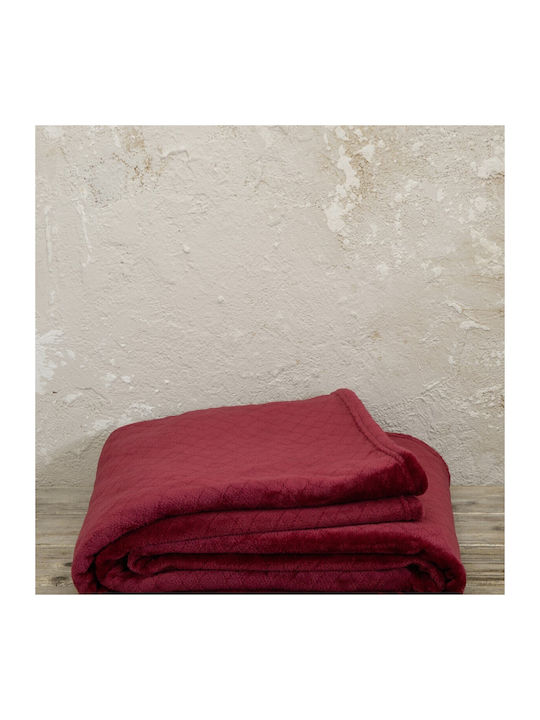 Kocoon Cosy Ριχτάρι Διθέσιου Καναπέ Ζακάρ 180x250εκ. Bordeaux 30231