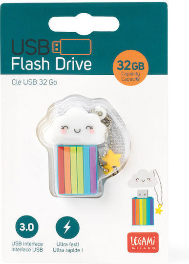 Legami Milano Rainbow 32GB USB 3.0 Stick Πολύχρωμο