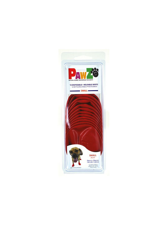 Pawz Pawz Șosete Bocanci pentru câini Roșu Mici 4buc