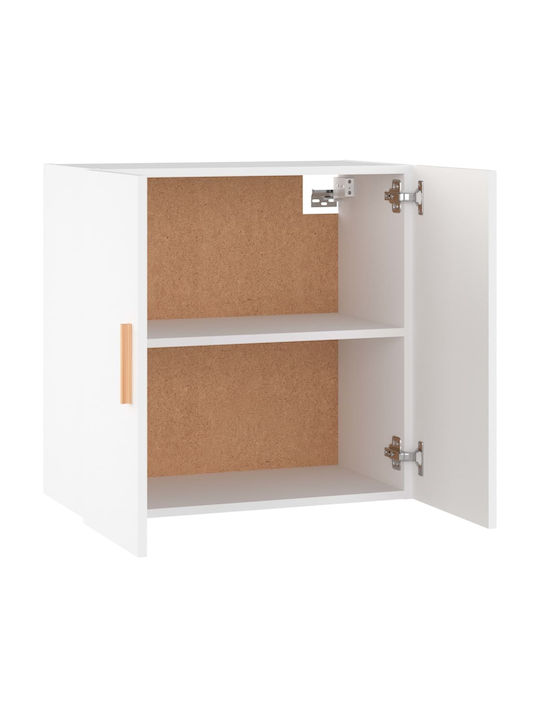 Hängendes Wohnzimmer Nischenschrank aus Spanplatte Weiß 60x30x60cm