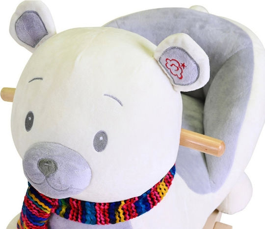 Knorrtoys Fred Fabric Rocking Toy Bear with Sounds & Music with Max Load Capacity 30kg White