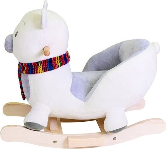 Knorrtoys Fred Fabric Rocking Toy Bear with Sounds & Music with Max Load Capacity 30kg White