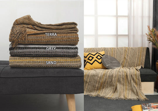 Palamaiki Jum Armchair Throw Chenille 180x180cm Gray