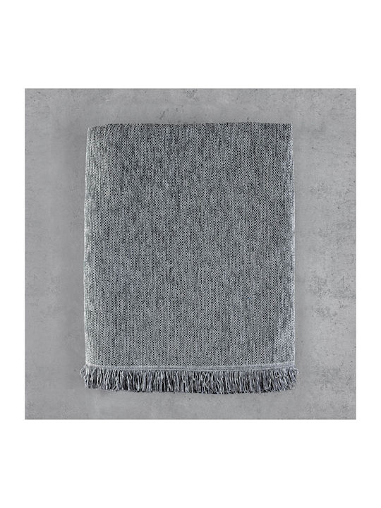 Rythmos Essie Ριχτάρι Πολυθρόνας Δύο 'Οψεων Chenille 160x180εκ. Γκρί Σκούρο