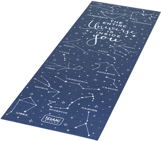 Legami Milano Stars Στρώμα Γυμναστικής Yoga Μπλε (183x61x0.6cm)