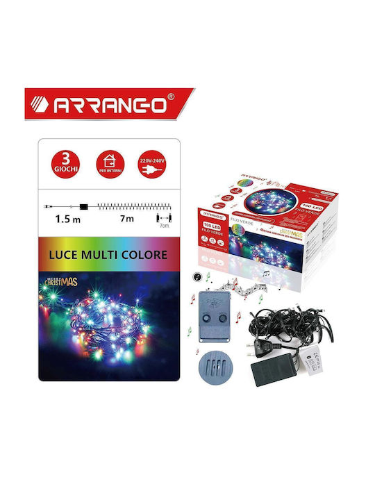 100 Λαμπάκια LED 8.5μ. RGB σε Σειρά