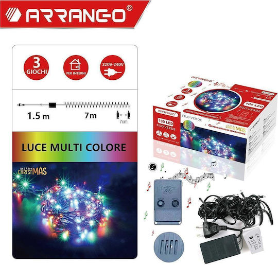 100 Λαμπάκια LED 8.5μ. RGB σε Σειρά