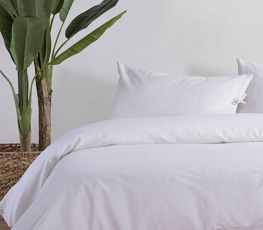 Nef-Nef Homeware Duvet Cover Queen 220x240 Ecru Ecru