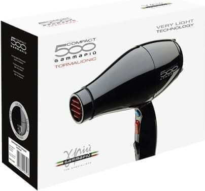GammaPiu 500 Compact Ionic Професионален Сешоар 2000W Черно