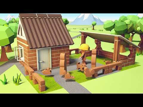 Teifoc Wooden Construction Toy Building Summer House for Children 6+ years old+ Years