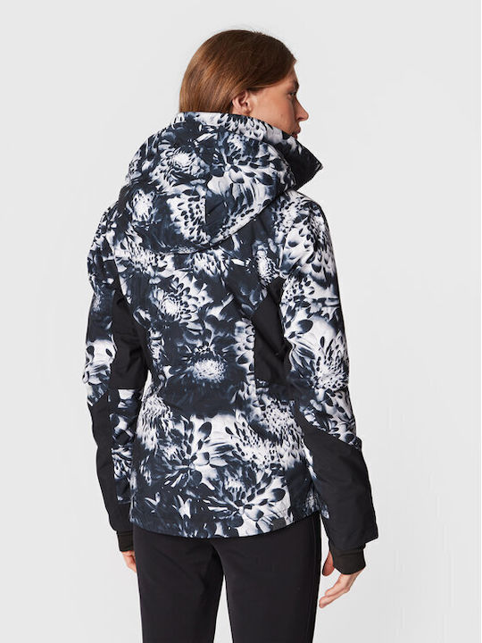 Roxy Jet Ski Premium ERJTJ03375-KVJ2 Frauen Jacke aus für Ski & Snowboard True Black Future Flower