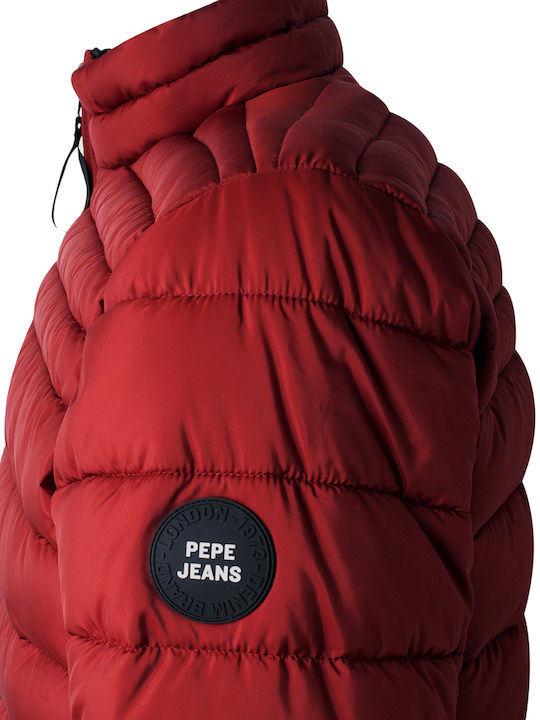 Jack Winter Jacke Puffer Wasserdicht Burgundisch
