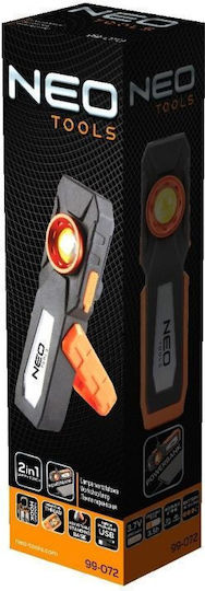 Neo Tools Arbeitslampe Batterie LED IP20 mit einer Helligkeit von bis zu 500lm