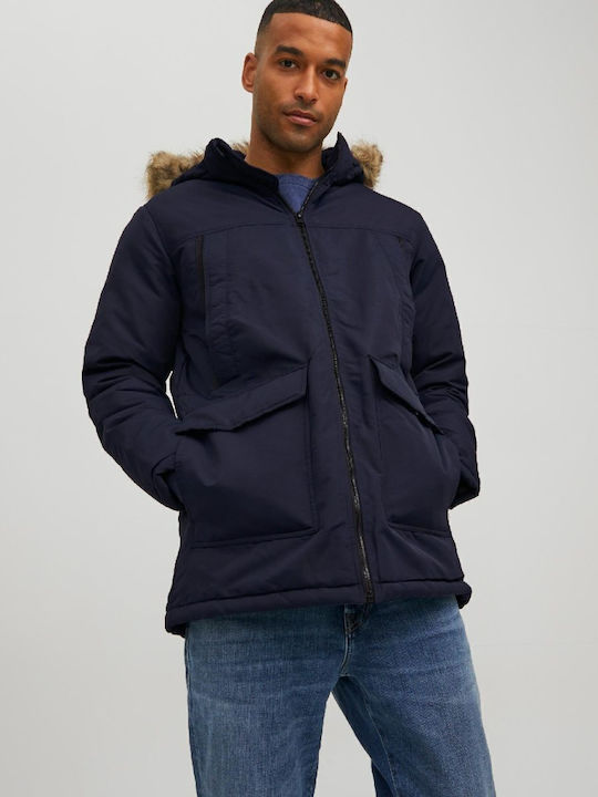 Χειμωνιάτικο Μπουφάν Παρκά Navy Blazer