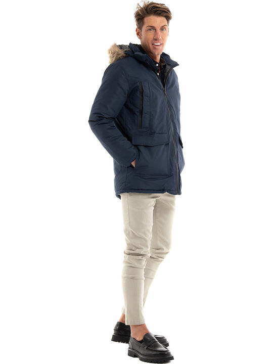 Χειμωνιάτικο Μπουφάν Παρκά Navy Blazer