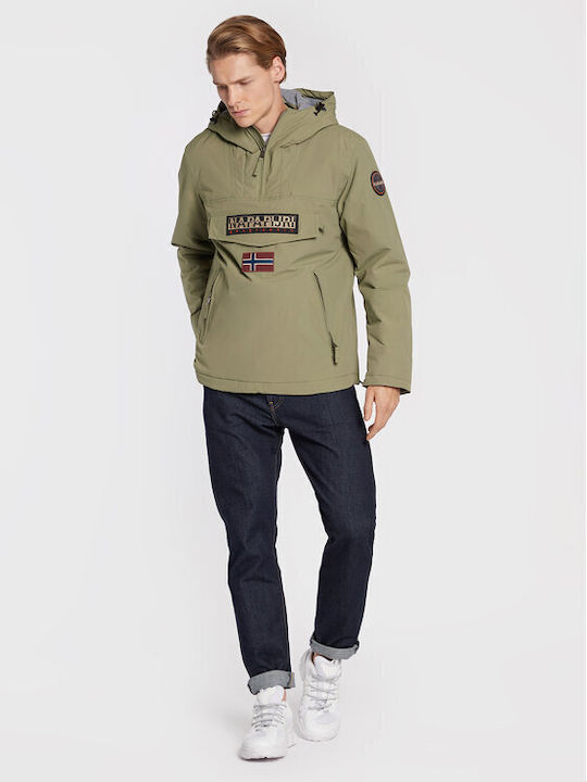 Rainforest Pocket 2 Herren Winter Jacke Wasserdicht und winddicht Khaki
