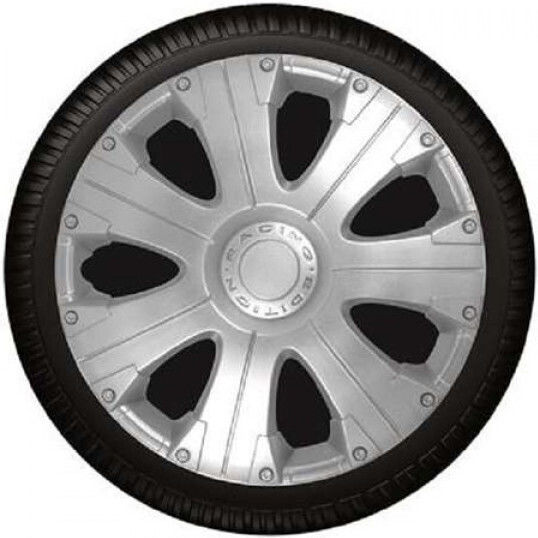 Autoline Car Hubcap Set Argo Racing 15" 4pcs Silver
