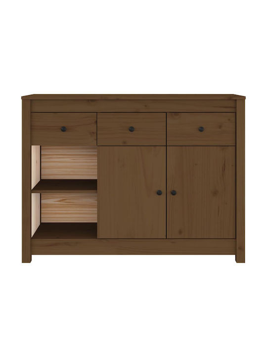 Мебели за съхранение с чекмеджета Кафяв мед 100x35x74см