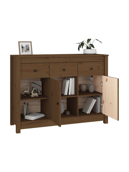 Мебели за съхранение с чекмеджета Кафяв мед 100x35x74см