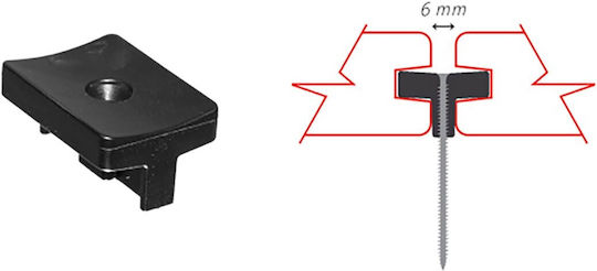 Showood Ενωτικό Κλιπ Εγκατάστασης Πατώματος T 11.5x2.6εκ.
