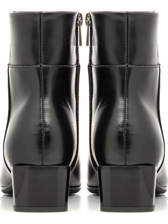 Women's Ankle Boots with Medium Heel Black