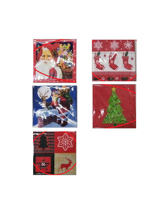 XMASfest Christmas Paper Disposable Napkins Ornament 20pcs