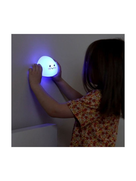 innoGio Led Παιδικό Διακοσμητικό Φωτιστικό Αφής Cloud με Εναλλαγές Χρωματισμών Λευκό 14x10.5x7εκ.