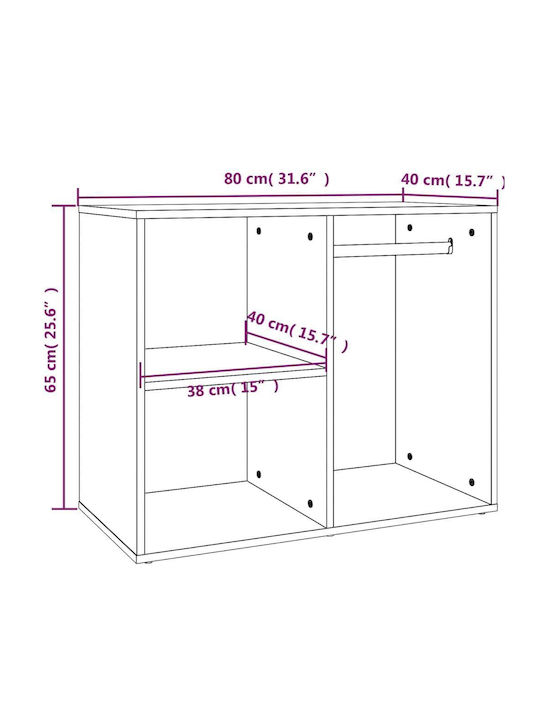 Entry Furniture with Wardrobe 80x40x65cm