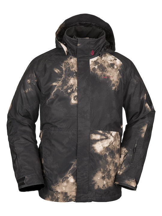 Volcom Iconic Stone Men's Ski & Snowboard Jacket Bleach Black G0652312-BEB