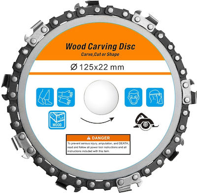 Αλυσίδας Slicer/Coarse Grater Disc Wood 125mm 1pcs