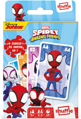 Shuffle Board Game Spidey Amazing Friends for 2-4 Players 4+ Years (EN)