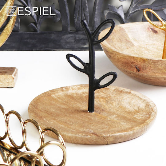 Espiel Σετ Διακοσμητικές Πιατέλες Στρογγυλές Ξύλινες Μαύρες 2τμχ 20x20x17εκ. Espiel Σετ Διακοσμητικές Πιατέλες Στρογγυλές Ξύλινες Μαύρες 2τμχ 20x20x17εκ.