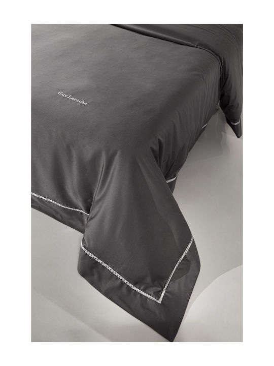 Guy Laroche Bettwäsche-Set King Size 270x280cm. Blend Anthracite 4Stück