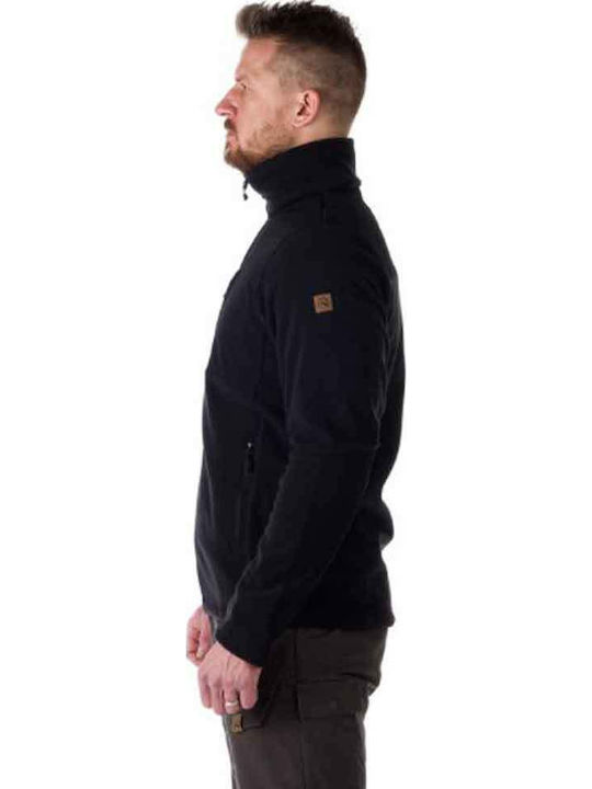 Maurice Ανδρική Ζακέτα Fleece Μαύρη