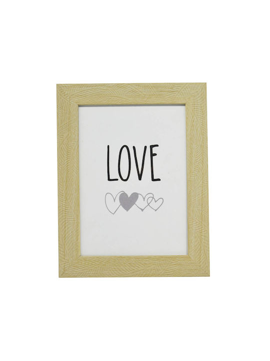 Ankor Photo Frame Plastic 13x18cm with Beige Frame