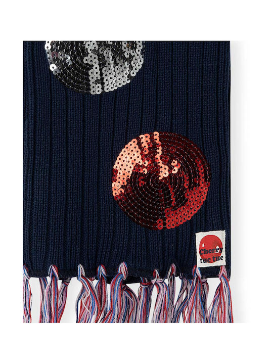 Tuc Tuc Kids Beanie Set with Scarf Knitted Navy Blue