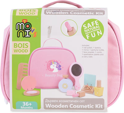 Moni Ξύλινο Σετ Ομορφιάς Με Τσαντάκι Kinder Make-up 439059