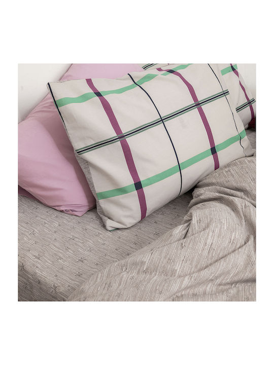 Palamaiki Сет Чаршафи с 1 Калъфка Кралица 240x260см. Fashion Life FL6164 Бежов 2бр