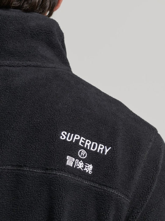 Code Men's Fleece Cardigan Black