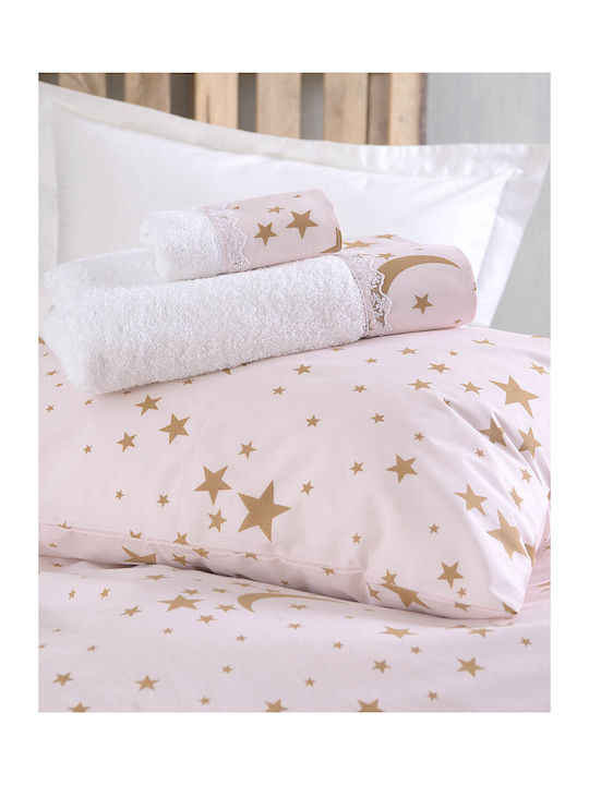 Rythmos Sheet Set Single Cotton Moonlight Diva Pink 160x260cm 3pcs