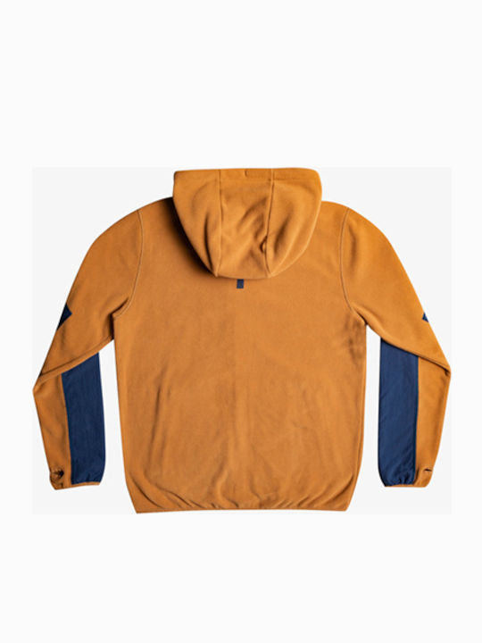 Down Time Ανδρική Ζακέτα Fleece με Κουκούλα Tabac