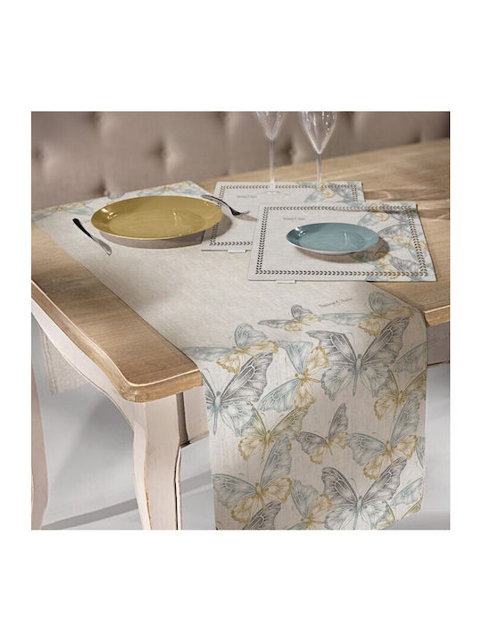 Saint Clair 2037 Polyester Tablecloth Runner Natural 40x160cm